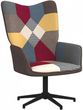 vidaXL Fotel Patchwork Obity Tkaniną 141479