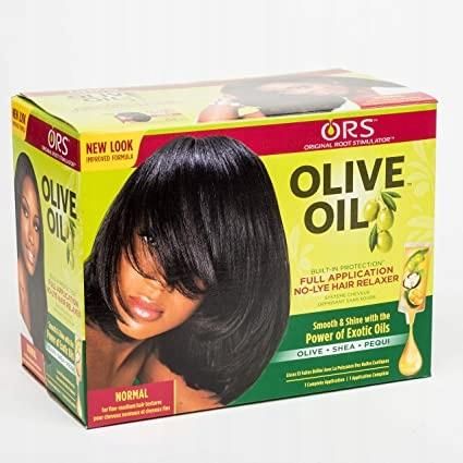 Ors Zabieg do prostowania włosów Olive Oil Relaxer Kit Normal