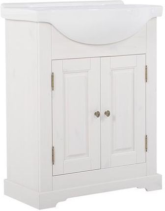 Makrodom Szafka Łazienkowa Z Umywalką 65 Cm Romantic 862 Białe Drewno Naturalne 46054