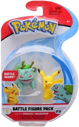 Pokemon Figurki Bitewne Pikachu Bulbasaur 2pak Zestaw 0132