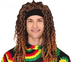Guirca Peruka Z Opaską Rasta Długie Kręcone Włosy (PERUKA1062G)