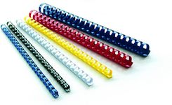 Zdjęcie Grzbiety Plastikowe Do Bindowania 6mm Do 25 Kartek Op.100 szt. Przeźroczysty - Mosina