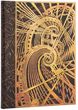 The Chanin Spiral (New York Deco) Ultra Lined Hardcover Journal: Hardcover, 120 gsm, ribbon marker, memento pouch, elastic closure - Paperblanks [KALE