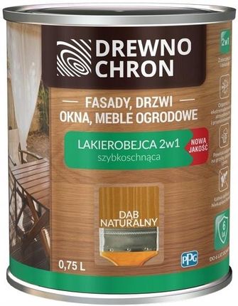 Drewnochron LAKIEROBEJCA 2w1 Nowa Jakość dąb naturalny 0,75L