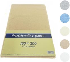Zdjęcie Fan Prześcieradło Flanelowe 160X200 Beżowe 23772 - Łódź