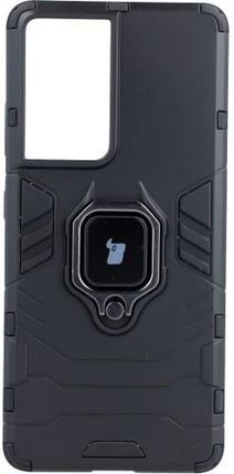 Bizon Etui Case Armor Ring Galaxy S21 Ultra Czarny