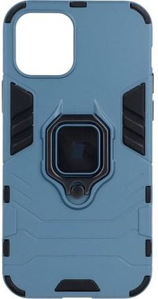Bizon Etui Case Armor Ring iPhone 12 / 12 Pro niebieskie