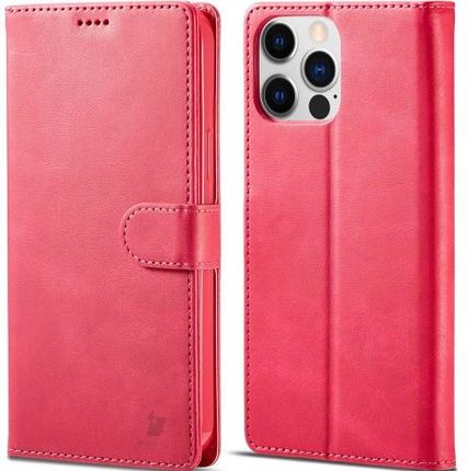 Bizon Etui Case Wallet iPhone 13 Pro różowe