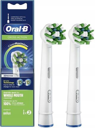OralB Główka Do Szczoteczki Zębów Cross Action 2 Części