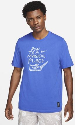 Nike Męski T Shirt Do Biegania Dri Fit Nathan Bell Niebieski