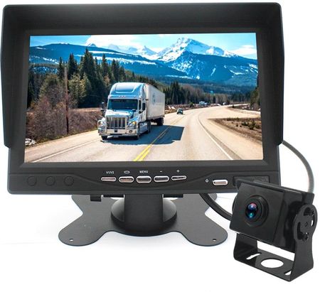 Monitor samochodowy lcd 7cali ahd cofania i monitoringu z obsługą 1 kamery 12v 24v NVOX 