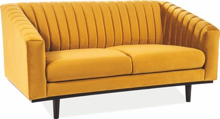 Signal Sofa ASPREY VELVET 2 curry w stylu glamour SIGNAL