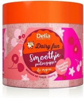 Delia Dairy Fun Peelingujące smoothie do mycia ciała Wisienka na torcie 350g