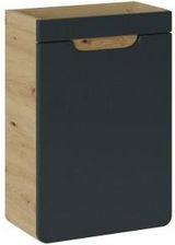 Comad Szafka Pod Umywalkę 40X59X22Cm Czarny Dąb Naturalny Aruba 14232