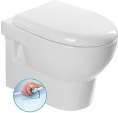 Aqualine Absolute Wc Miska Zawieszana, Rimless, 50X35 Cm, Biała 10AB02002