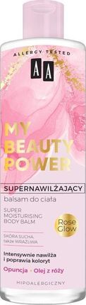 AA AA My Beauty Power supernawilżający balsam do ciała Opuncja + Rose Glow 400ml