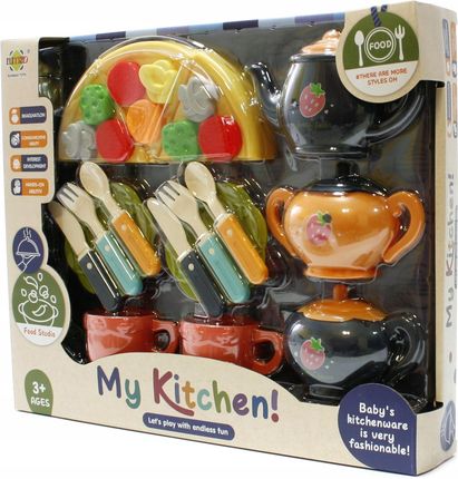 Midex Zestaw Naczyń Akcesoria Kuchenne Zabawkowa Kuchnia