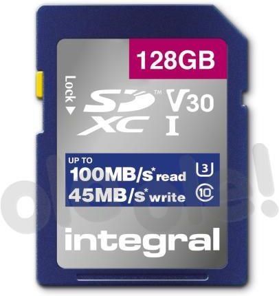 Integral High Speed SDXC 128GB V30 UHS-I U3