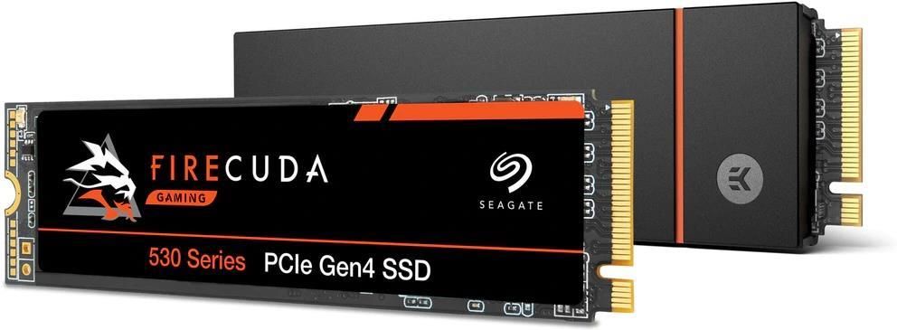 FireCuda 530 2TB NVMe M.2 SSD ヒートシンク付き Seagate 2TB M.2 PCIe Gen4 NVMe FireCuda 530 Heatsink - Dyski