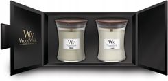 Zdjęcie Woodwick Zestaw owy 2 Świece Średnie Linen Fireside 54911 - Opalenica