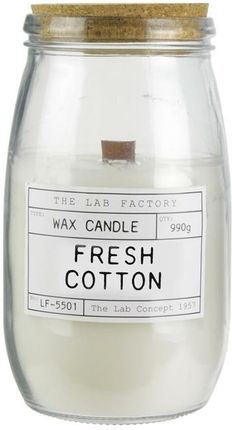Intesi Świeca Zapachowa Słój Fresh Cotton 63332