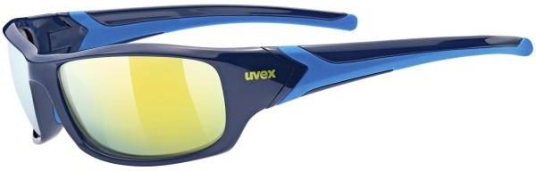 uvex sportstyle 204, Sportbril Unisex-Volwassene, black orange/silver, one size