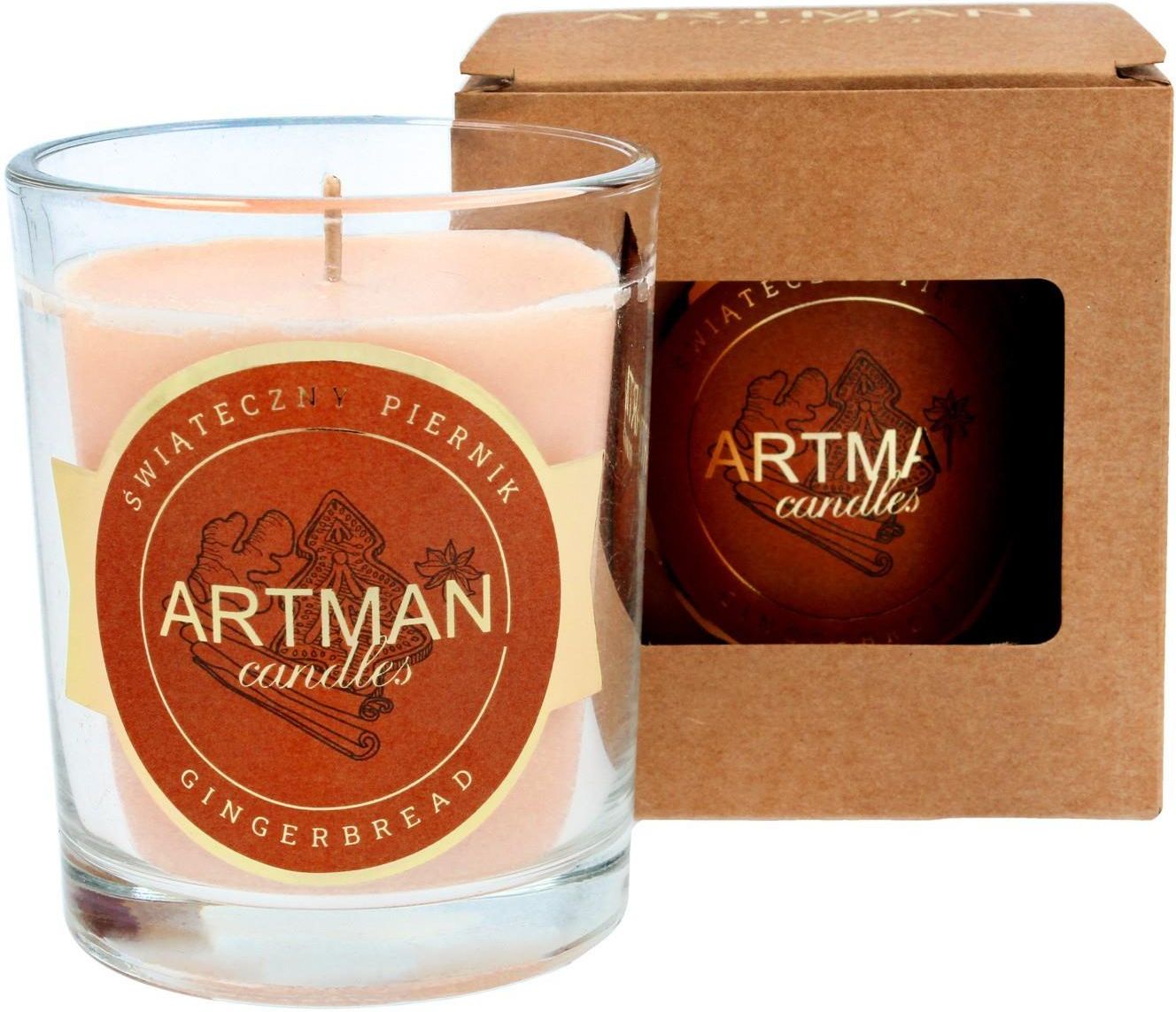 Swiece Artman Boże Narodzenie Świeca Zapachowa W Szkle Rustic Zimowy Świąteczny Piernik (Piaskowa) 1szt 7562 - zdjęcie 1 Swiece Artman Boże Narodzenie Świeca Zapachowa W Szkle Rustic Zimowy Świąteczny Piernik (Piaskowa) 1szt 7562