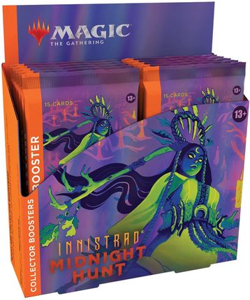 Wizards Of The Coast Magic The Gathering Innistrad Midnight Hunt Collector Booster Box (12)