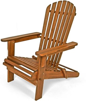 Drewniany Leżak Ogrodowy Fotel Krzesło Akacja
