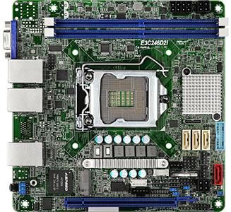 Asrock Rack Płyta Serwerowa E3C246D2I, 1 X Skt Lga1151, Intel E-2000, C246, 2Xdimm, Sata, 1Xm.2, 2Xgbe, Ipmi (E3C246D2I)