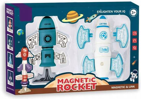 Madej Klocki Magnetyczne Rakiety Kosmos 2Szt