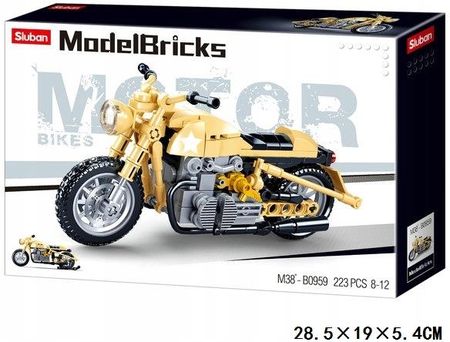 Sluban Klocki Model Bricks Motor Motocykl 223El.