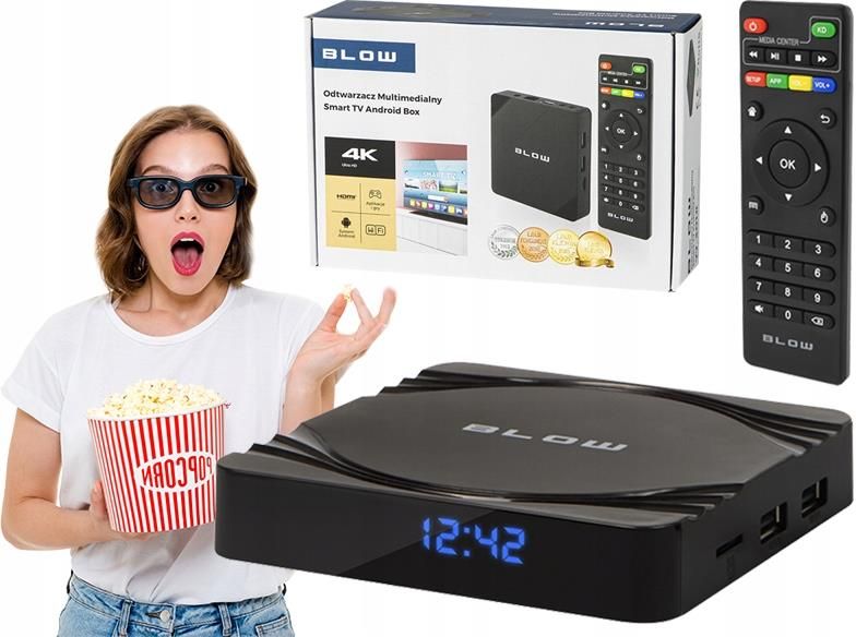 BLOW SMART TV BOX ANDROID 4K ULTRAHD KODI IPTV WIFI Opinie i ceny na