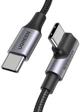 Zdjęcie UGREEN KABEL USB-C DO USB-C, KĄTOWY US334 5A, PD 100W, 2M (CZARNY) - Wiślica