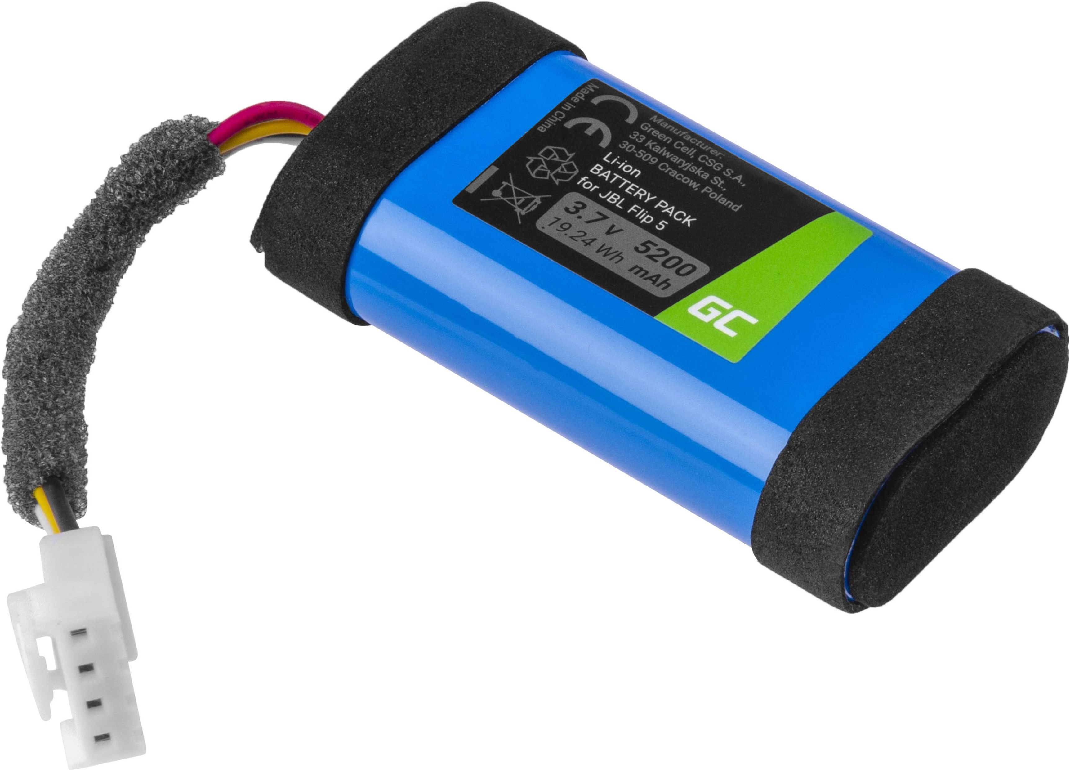 Batteria Ricambio Per JBL Flip 5 – 3.7V 5200mAh, Compatibile ID1060-B, Maggiore Autonomia