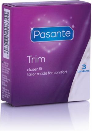 Pasante Prezerwatywy TRIM zwężane 3 szt