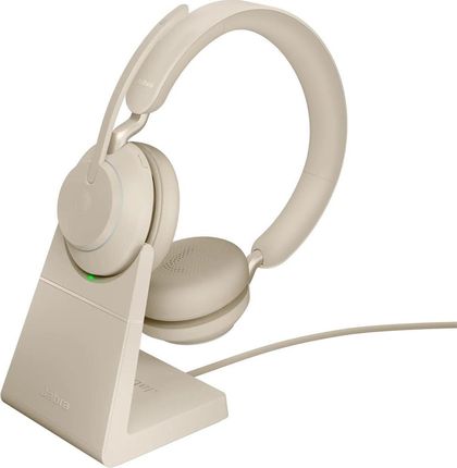 Jabra Evolve2 65, Uc Stereo Zestaw Słuchawkowy Opaska Na Głowę Usb Type-C Bluetooth Beżowy (26599989988)