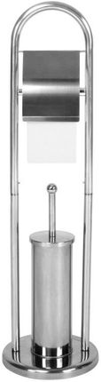 Aquamarin Wolnostojący Zestaw Wc 81x22 Cm Srebrny 79283 - zdjęcie 3