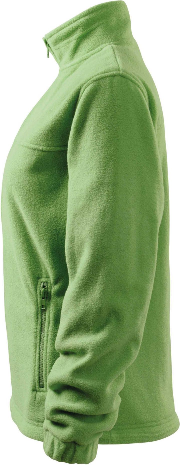 POLAR damski, bluza polarowa, rozpinana, kieszenie na suwak, RIMECK, JACKET 504, groszkowy - zdjęcie 1 POLAR damski, bluza polarowa, rozpinana, kieszenie na suwak, RIMECK, JACKET 504, groszkowy