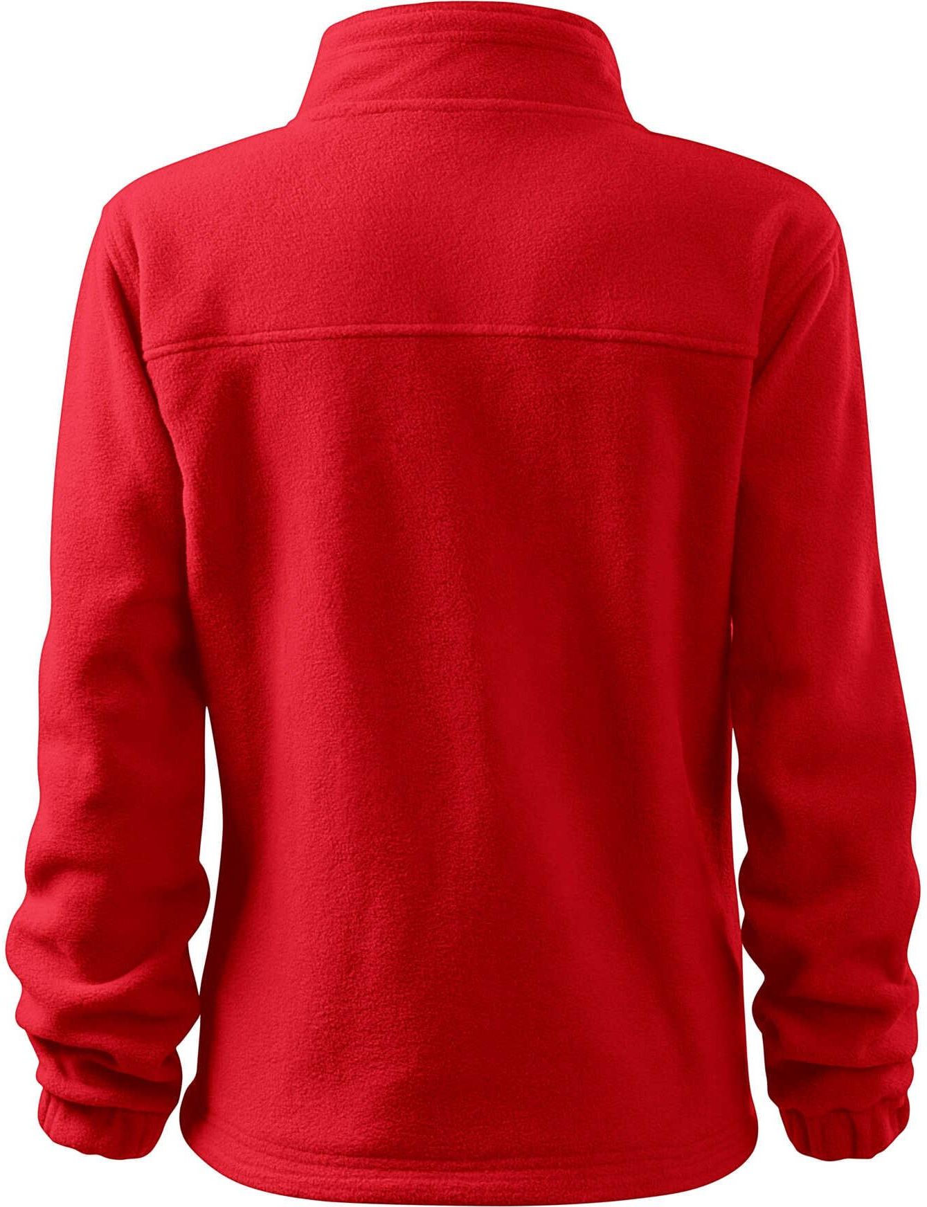 POLAR damski, bluza polarowa, zapinana na suwak, zasuwane kieszenie, RIMECK, JACKET, czerwony - zdjęcie 3 POLAR damski, bluza polarowa, zapinana na suwak, zasuwane kieszenie, RIMECK, JACKET, czerwony