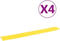 vidaXL NAJAZDY KABLOWE, 4 SZT., 100 CM, ŻÓŁTE