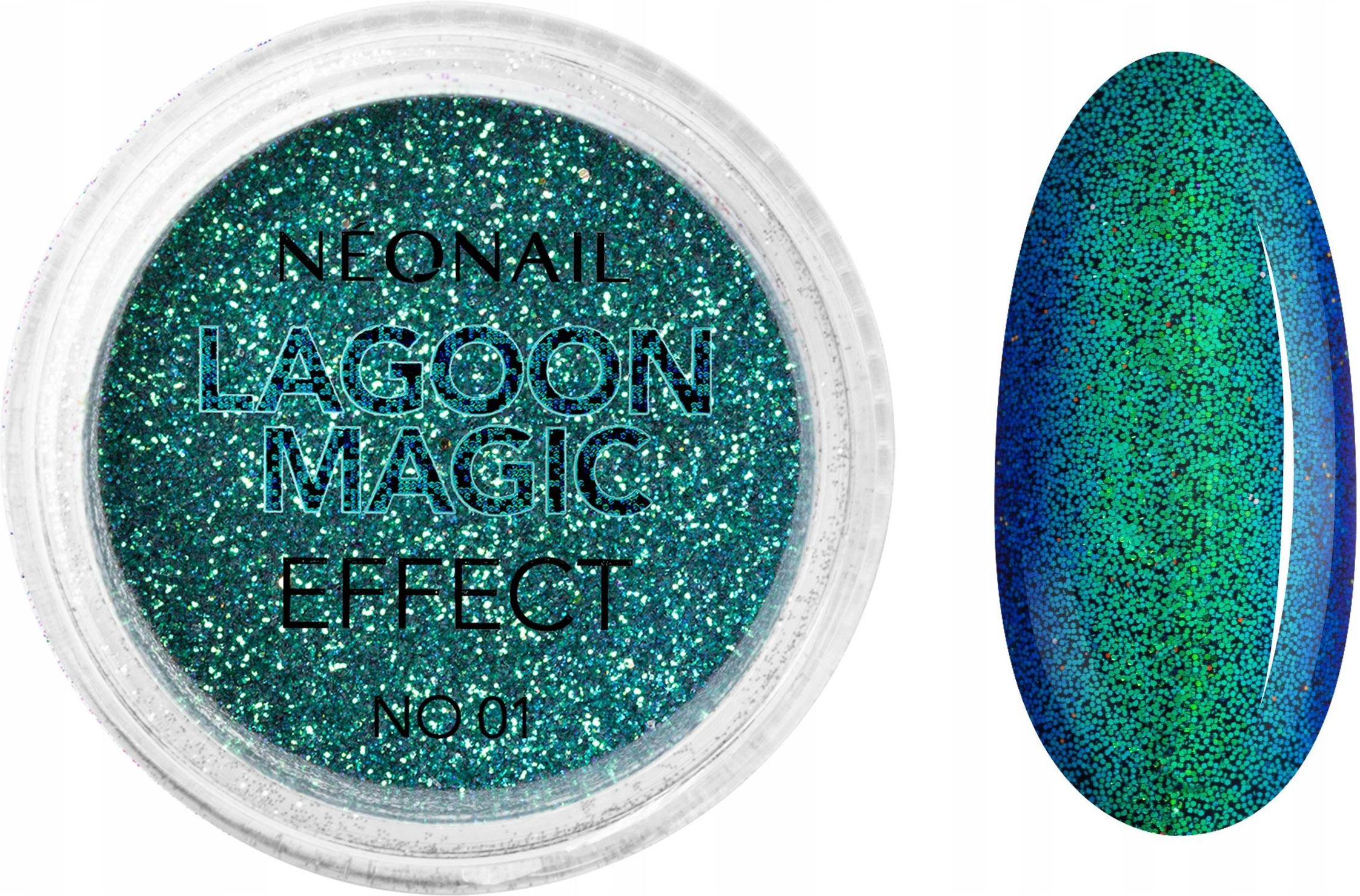 Neonail Pyłek Do Zdobień Lagoon Magic Effect 01 2G - zdjęcie 3 Neonail Pyłek Do Zdobień Lagoon Magic Effect 01 2G