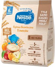 Zdjęcie Nestle Kaszka Ryżowa Bezmleczna 5 Owoców dla niemowląt po 6 miesiącu 170g - Tarczyn