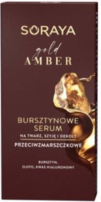 Soraya Gold Amber Bursztynowy Serum przeciwzmarszczkowe na twarz, szyje i dekolt 30ml