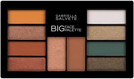 Gabriella Salvete Big Face Corrector paleta cieni do powiek z rozświetlaczem z bronzerem 12 g
