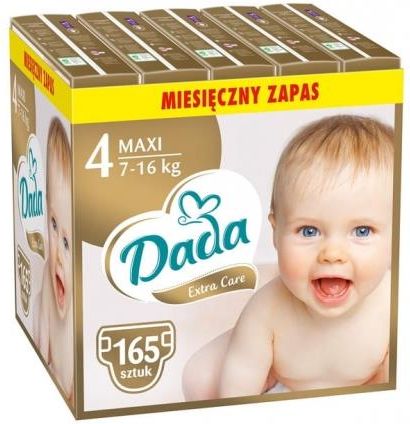 Dada Pieluchy Jednorazowe Extra Care 4 Maxi 7-18Kg 5X33Szt.