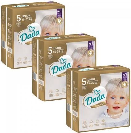 Dada Pieluchy Jednorazowe Extra Care 5 Junior 15-25Kg 3X28Szt.