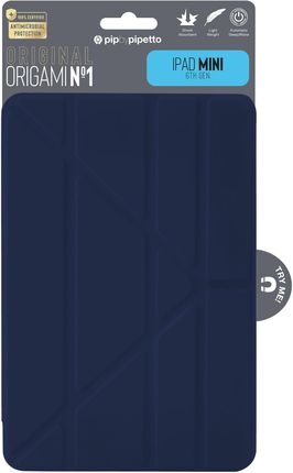 Pipetto Origami - obudowa ochronna do iPad Mini 6 2021 (dark blue) (IEOPPO6MDB)