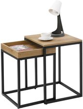 Songmics Zestaw Dwóch Stolików Loft Kawowych 45cm 14415