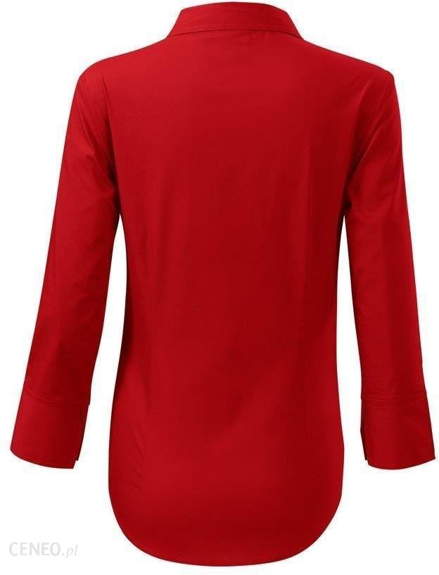 Koszula damska elegancka, długi rękaw 3/4, MALFINI STYLE LS, czerwona